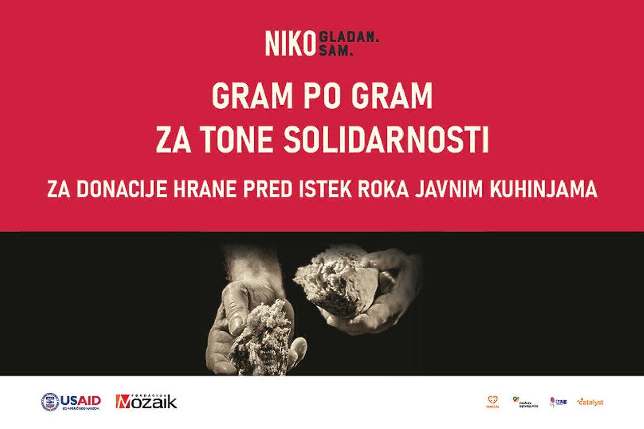 Budite dio kampanje Gram po gram za tone solidarnosti i donirajte hranu javnim kuhinjama