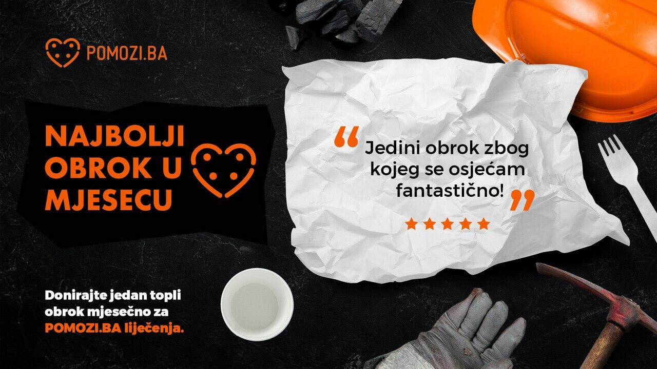 Pomozi.ba pokrenuo izazov na društvenim mrežama povodom nove kampanje „Najbolji obrok u mjesecu